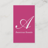 Serif type monogram (variatie 3) visitekaartje (Voorkant)