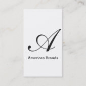 Serif type monogram (variatie 3) visitekaartje (Voorkant)