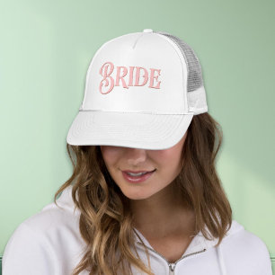  Serif Typografie Blush Pink Bride Trucker Pet