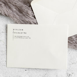 Serif Typografie Modern Minimal Return Adres Zelfinktende Stempel