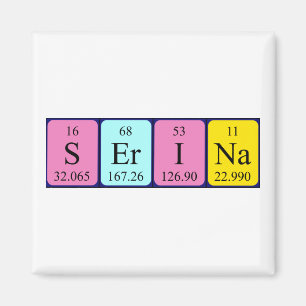 Serina periodieke table name magnet