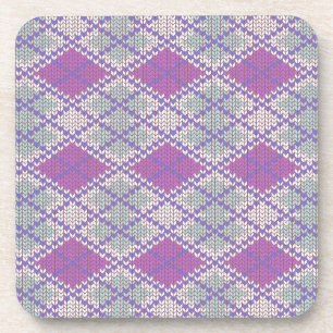 SERING ARGYLE BREI Harde plastic onderzetters