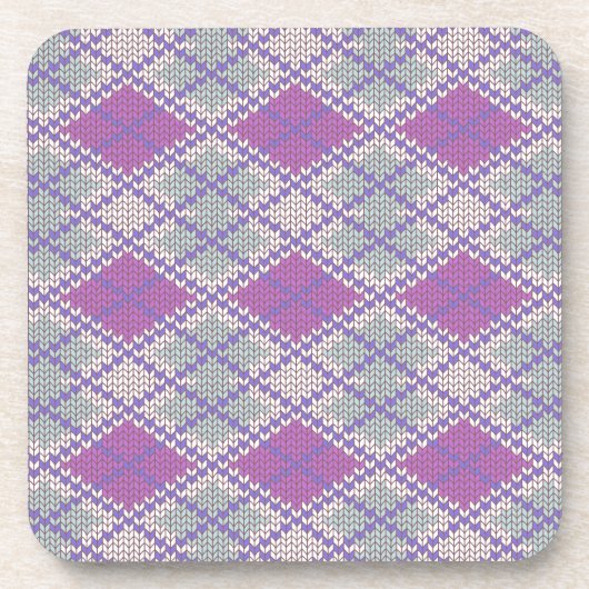 SERING ARGYLE BREI Harde plastic onderzetters (Voorkant)