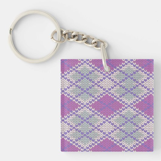 SERING ARGYLE BREISEL Vierkante Acryl Sleutelhange Sleutelhanger (Voorkant)