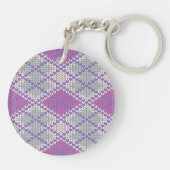 SERING ARGYLE TRUI Rond Acryl Sleutelhanger (Achterkant)