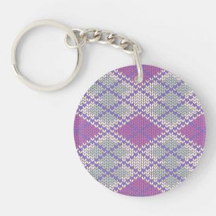 SERING ARGYLE TRUI Rond Acryl Sleutelhanger