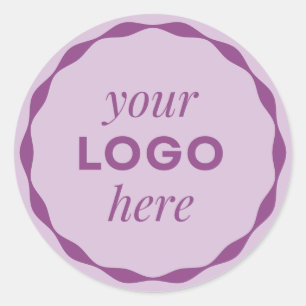 Sering Bedrijfslogo Geschulpte Cirkel Sticker