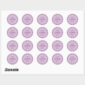 Sering Bedrijfslogo Geschulpte Cirkel Sticker (Vel)