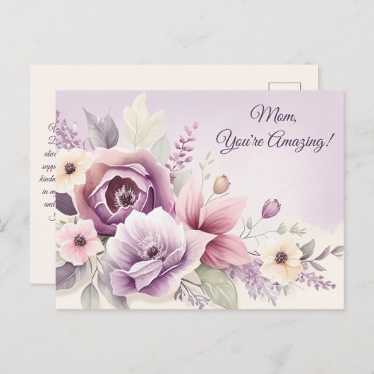 Sering Bloeit Moederdag Kaart (Voorkant / Achterkant)