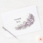 Sering Bloem Botanische Dank Je Sticker (Envelop)