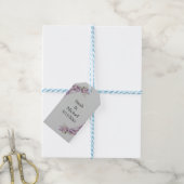 Sering bloem cadeaulabel (Met Touw)