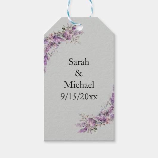 Sering bloem cadeaulabel (Voorkant)