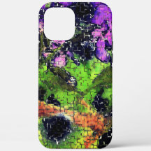 Sering bloem en bladeren verouderd in gesneden moz