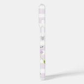 Sering Bloem en Strepen Monogram Case-Mate iPhone Case (Achterkant / Links)