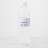 Sering Bloemachtige Bruiloftsborrel Waterfles Etiket (Voorkant)