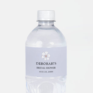 Sering Bloemachtige Bruiloftsborrel Waterfles Etiket