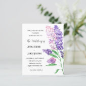 Sering Bloemenaquarel Rustieke Elegante Trouw (Staand voorkant)