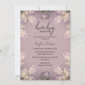 Sering bloemige babyshower uitnodiging (Voorkant)