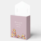 Sering Bloemige Whimsical Thee Bruidsuitnodiging Bedankdoosjes (Geopend)