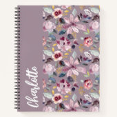 Sering Bloemmotief Monogram Notitieboek (Voorkant)