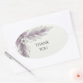 Sering Botanische Blad Bedankt Sticker (Envelop)
