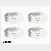 Sering Botanische Blad Bedankt Sticker (Vel)