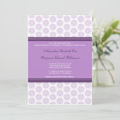 Sering Decorative Stempel Formele Trouw Uitnodigin Kaart (Staand voorkant)