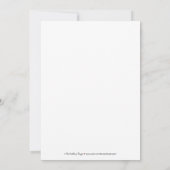 Sering Decorative Stempel Formele Trouw Uitnodigin Kaart (Achterkant)