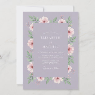 Sering Delicate Bloom Bruiloft Kaart