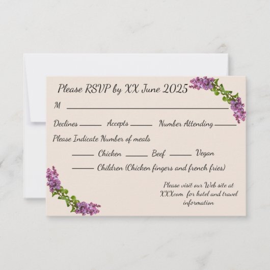 Sering en Crème Reactiekaart_2 RSVP Kaartje (Voorkant)