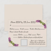 Sering en Crème Reactiekaart RSVP Kaartje (Voorkant / Achterkant)