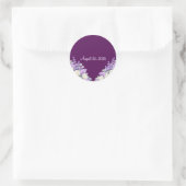 Sering en Lavendel Feeststickers Ronde Sticker (Tas)
