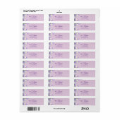 Sering en Lavendel Retouradreslabel Etiket (Full Sheet)