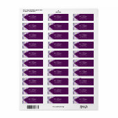 Sering en Lavendel Retouradreslabel Etiket (Full Sheet)