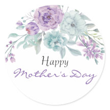 Sering en Munt Bloemen | Moederdag Sticker