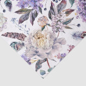 Sering en Pioen Rozen Bloemen Tissuepapier (Detail)