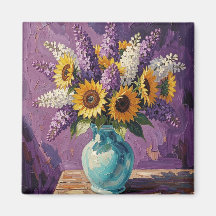 Sering en zonnebloemen | Botanisch ontwerp