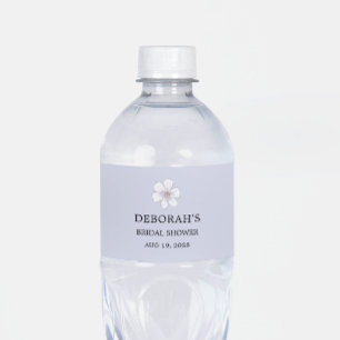 Sering Gebloemde Bruidsdouche Waterfles Etiket