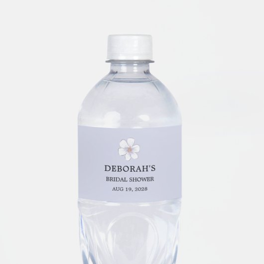 Sering Gebloemde Bruidsdouche Waterfles Etiket