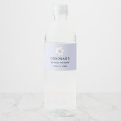 Sering Gebloemde Bruidsdouche Waterfles Etiket (Voorkant)