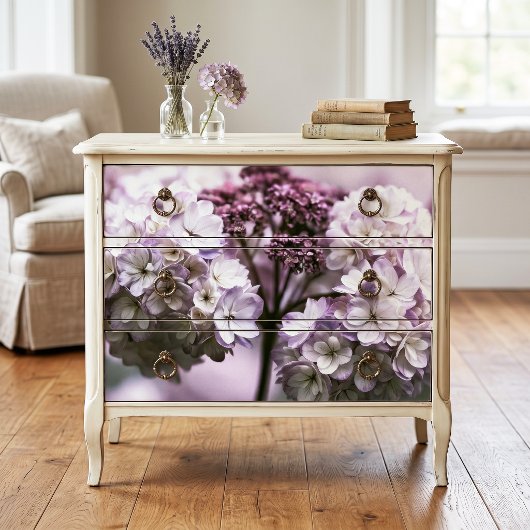 Sering Getinte Ivoor Moody Hortensia Decoupage Tissuepapier