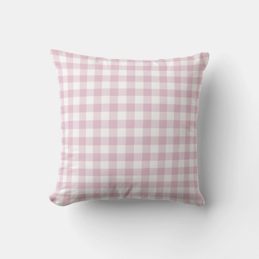 Sering Gingham Rutje Zachte Cottage Kussen (Voorkant)