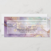 Sering Glitter Nep Goud Folie Cadeaubon (Achterkant)