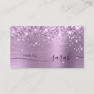 Sering Glitterige Glam Stijlvolle Handtekening Visitekaartje