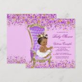 Sering Goud Prinses Baby Shower Kaart (Voorkant / Achterkant)