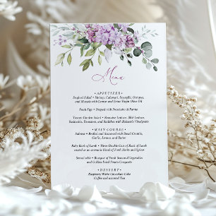Sering Groen Menu Kaart Trouwen