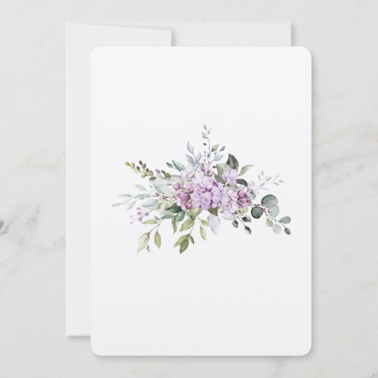 Sering Groen Menu Kaart Trouwen (Achterkant)