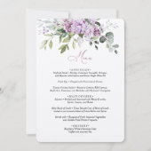 Sering Groen Menu Kaart Trouwen (Voorkant)