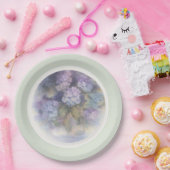 Sering Hydrangea Aquarel Lunchnapkin Papieren Bordje (Feest)