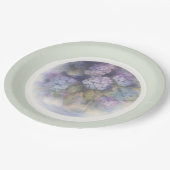 Sering Hydrangea Aquarel Lunchnapkin Papieren Bordje (Gekanteld)